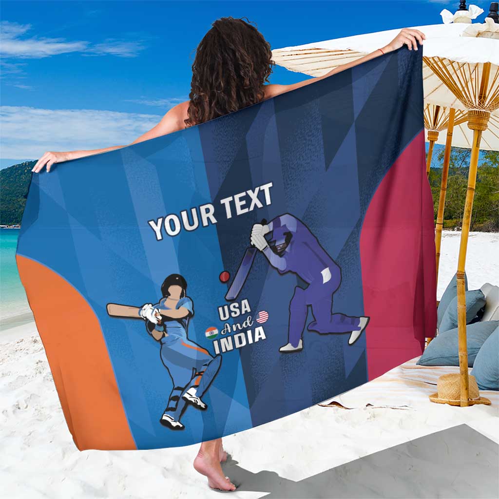 Custom USA and India Cricket Sarong 2024 Together Dynamic Style