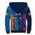 Custom USA and India Cricket Sherpa Hoodie 2024 Together Dynamic Style