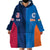 Custom USA and India Cricket Wearable Blanket Hoodie 2024 Together Dynamic Style - Wonder Print Shop