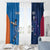 Custom USA and India Cricket Window Curtain 2024 Together Dynamic Style