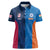 Custom USA and India Cricket Women Polo Shirt 2024 Together Dynamic Style