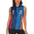 Custom USA and India Cricket Women Sleeveless Polo Shirt 2024 Together Dynamic Style