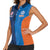 Custom USA and India Cricket Women Sleeveless Polo Shirt 2024 Together Dynamic Style