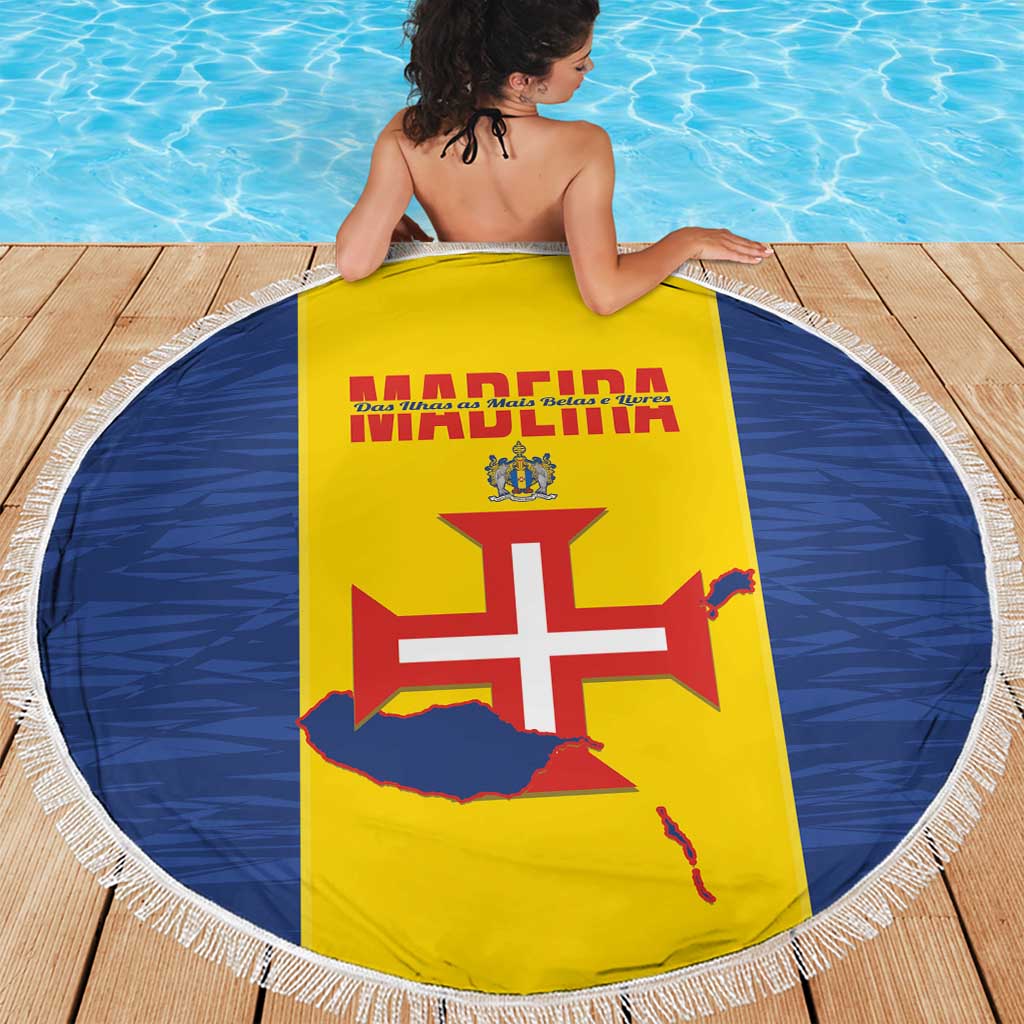 Maderia Day Beach Blanket Pearl of the Atlantic Flag Style - Wonder Print Shop