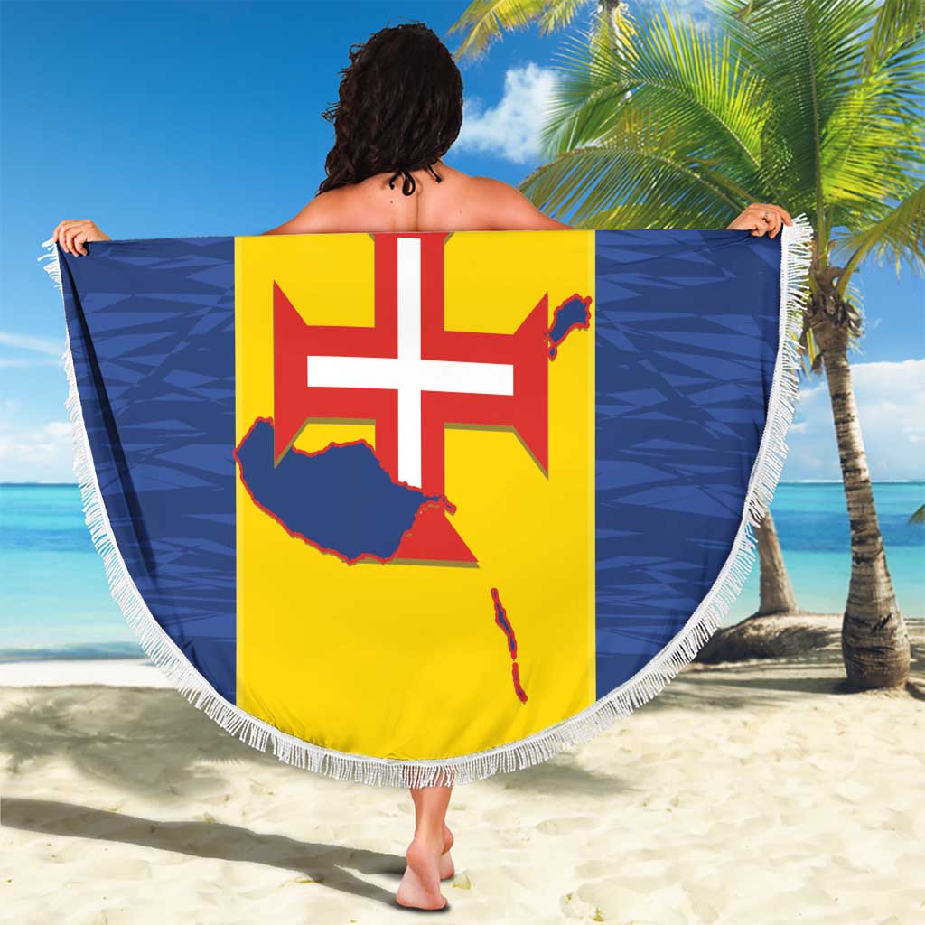 Maderia Day Beach Blanket Pearl of the Atlantic Flag Style - Wonder Print Shop