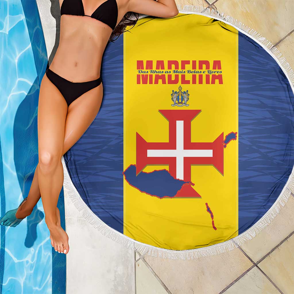 Maderia Day Beach Blanket Pearl of the Atlantic Flag Style - Wonder Print Shop