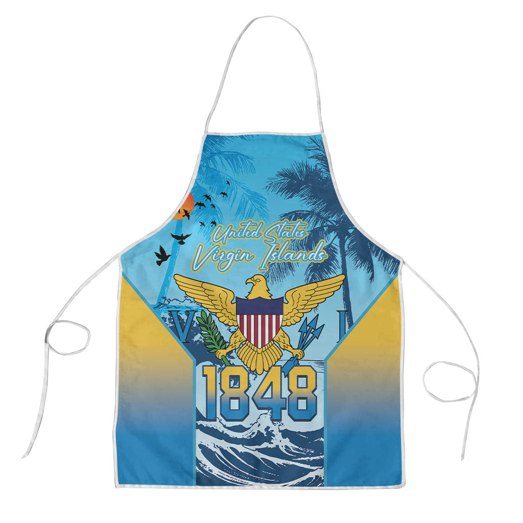 US Virgin Islands Independence Day Apron 1848 Proud Palm Tropical Style