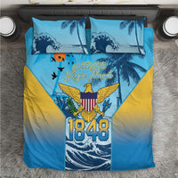 US Virgin Islands Independence Day Bedding Set 1848 Proud Palm Tropical Style