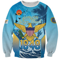 US Virgin Islands Independence Day Personalized Sweatshirt 1848 Proud Palm Tropical Style