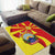 North Macedonia National Day Area Rug Happy 33rd Anniversary Flag Style - Wonder Print Shop