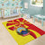 North Macedonia National Day Area Rug Happy 33rd Anniversary Flag Style - Wonder Print Shop