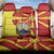 North Macedonia National Day Back Car Seat Cover Happy 33rd Anniversary Flag Style - Wonder Print Shop