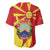 North Macedonia National Day Baseball Jersey Happy 33rd Anniversary Flag Style - Wonder Print Shop