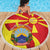 North Macedonia National Day Beach Blanket Happy 33rd Anniversary Flag Style - Wonder Print Shop