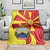 North Macedonia National Day Blanket Happy 33rd Anniversary Flag Style