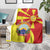 North Macedonia National Day Blanket Happy 33rd Anniversary Flag Style