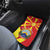 North Macedonia National Day Car Mats Happy 33rd Anniversary Flag Style - Wonder Print Shop