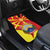 North Macedonia National Day Car Mats Happy 33rd Anniversary Flag Style - Wonder Print Shop