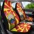 North Macedonia National Day Car Seat Cover Happy 33rd Anniversary Flag Style - Wonder Print Shop