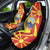 North Macedonia National Day Car Seat Cover Happy 33rd Anniversary Flag Style - Wonder Print Shop