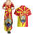 North Macedonia National Day Couples Matching Summer Maxi Dress and Hawaiian Shirt Happy 33rd Anniversary Flag Style - Wonder Print Shop