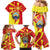 North Macedonia National Day Family Matching Mermaid Dress and Hawaiian Shirt Happy 33rd Anniversary Flag Style - Wonder Print Shop