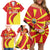 North Macedonia National Day Family Matching Off Shoulder Short Dress and Hawaiian Shirt Happy 33rd Anniversary Flag Style - Wonder Print Shop