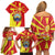 North Macedonia National Day Family Matching Off Shoulder Short Dress and Hawaiian Shirt Happy 33rd Anniversary Flag Style - Wonder Print Shop