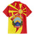 North Macedonia National Day Family Matching Off Shoulder Short Dress and Hawaiian Shirt Happy 33rd Anniversary Flag Style - Wonder Print Shop