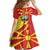 North Macedonia National Day Family Matching Short Sleeve Bodycon Dress and Hawaiian Shirt Happy 33rd Anniversary Flag Style - Wonder Print Shop