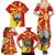 North Macedonia National Day Family Matching Summer Maxi Dress and Hawaiian Shirt Happy 33rd Anniversary Flag Style - Wonder Print Shop