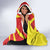 North Macedonia National Day Hooded Blanket Happy 33rd Anniversary Flag Style