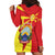 North Macedonia National Day Hoodie Dress Happy 33rd Anniversary Flag Style - Wonder Print Shop