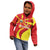 North Macedonia National Day Kid Hoodie Happy 33rd Anniversary Flag Style - Wonder Print Shop