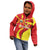 North Macedonia National Day Kid Hoodie Happy 33rd Anniversary Flag Style - Wonder Print Shop