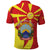 North Macedonia National Day Polo Shirt Happy 33rd Anniversary Flag Style - Wonder Print Shop