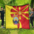 North Macedonia National Day Quilt Happy 33rd Anniversary Flag Style