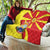 North Macedonia National Day Quilt Happy 33rd Anniversary Flag Style