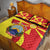 North Macedonia National Day Quilt Bed Set Happy 33rd Anniversary Flag Style - Wonder Print Shop