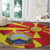 North Macedonia National Day Round Carpet Happy 33rd Anniversary Flag Style