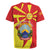 North Macedonia National Day Rugby Jersey Happy 33rd Anniversary Flag Style - Wonder Print Shop