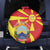 North Macedonia National Day Spare Tire Cover Happy 33rd Anniversary Flag Style - Wonder Print Shop