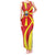 North Macedonia National Day Tank Maxi Dress Happy 33rd Anniversary Flag Style - Wonder Print Shop