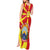 North Macedonia National Day Tank Maxi Dress Happy 33rd Anniversary Flag Style - Wonder Print Shop