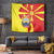 North Macedonia National Day Tapestry Happy 33rd Anniversary Flag Style - Wonder Print Shop