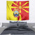 North Macedonia National Day Tapestry Happy 33rd Anniversary Flag Style - Wonder Print Shop