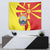 North Macedonia National Day Tapestry Happy 33rd Anniversary Flag Style - Wonder Print Shop