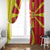 North Macedonia National Day Window Curtain Happy 33rd Anniversary Flag Style - Wonder Print Shop