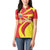 North Macedonia National Day Women Polo Shirt Happy 33rd Anniversary Flag Style - Wonder Print Shop