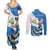 Felices Fiestas Patrias Nicaragua Couples Matching Summer Maxi Dress and Long Sleeve Button Shirt Bailes Nicaraguan Girl - Wonder Print Shop